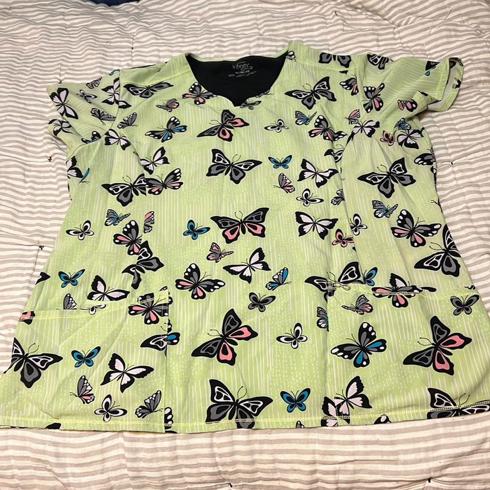 Cherokee infinity scrub top.